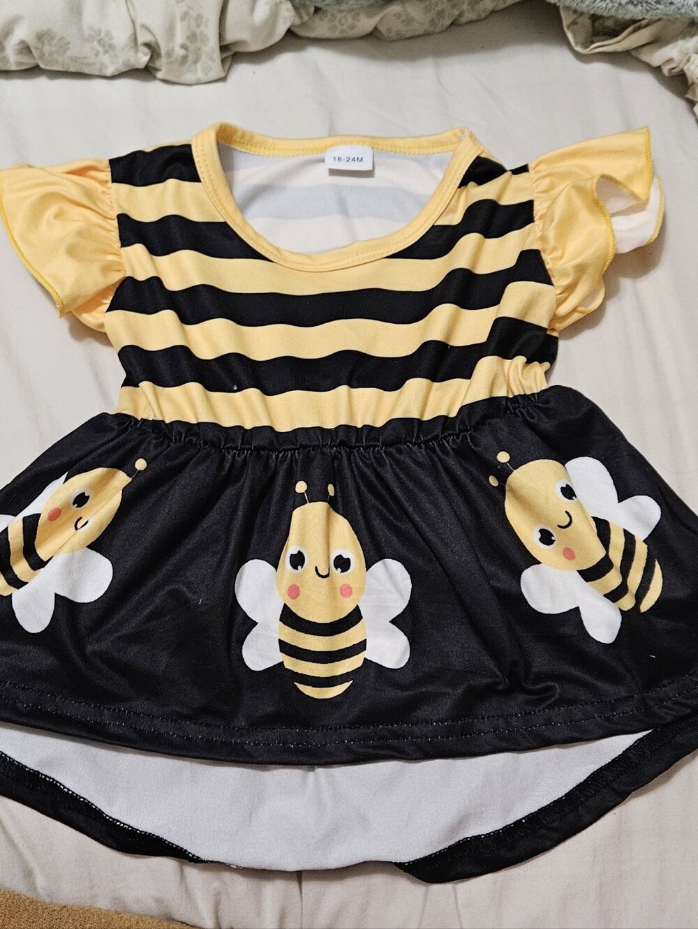 Black & Yellow Striped Top